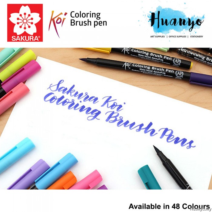 Sakura Koi Coloring Brush Pen (Available in 48 Colours) List 3/3 [Per PCS]