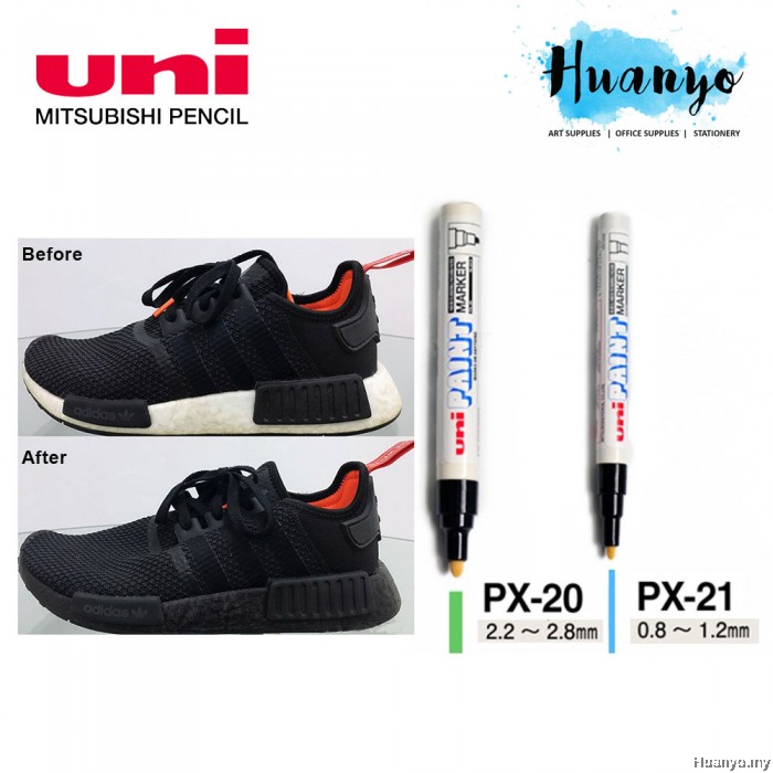 Uni Paint Marker Fine / Medium Tip Black (Boost NMD Midsole Shoes