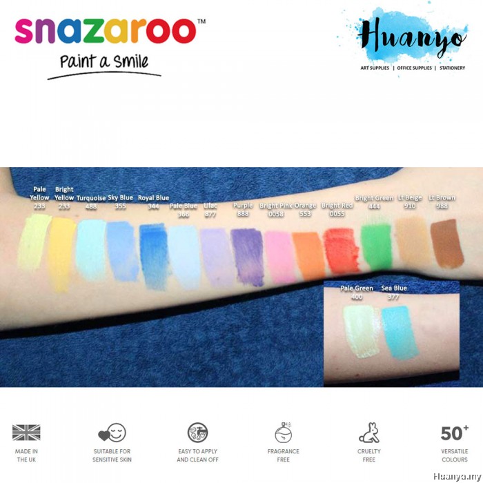 Snazaroo Non Toxic Face & Body Paint (Classic Colour, 18ML)
