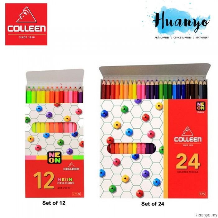Colleen 775 Neon Colour Pencil (Color Set of 12 / 24 / 36 ...