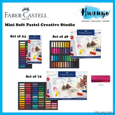 Faber-Castell Mini Soft Pastels Half Length  24/48/72 Colour Set [Creative Studio]
