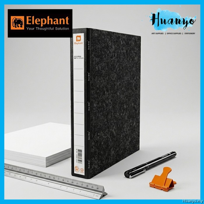 Elephant 2D A4 Ring File Arch file 25mm (222F) (With Clip/Without Clip)