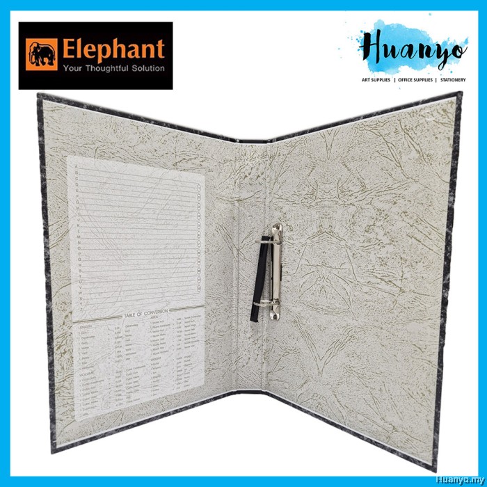 Elephant 2D A4 Ring File Arch file 25mm (222F) (With Clip/Without Clip)