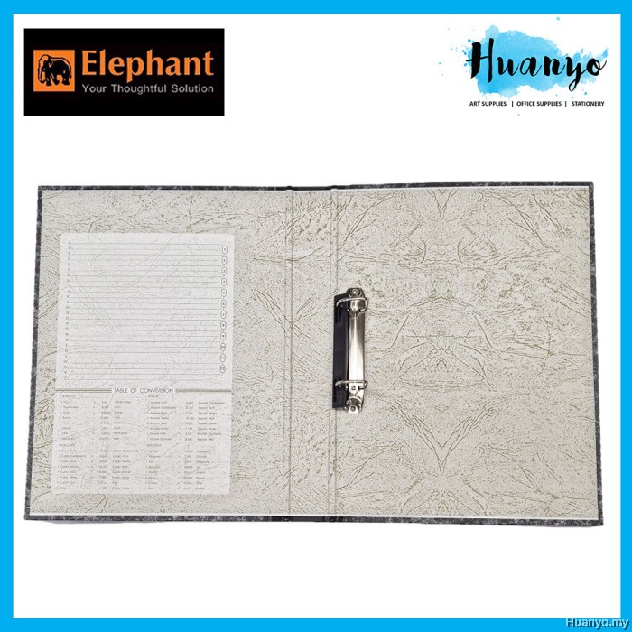 Elephant 2D A4 Ring File Arch file 25mm (222F) (With Clip/Without Clip)