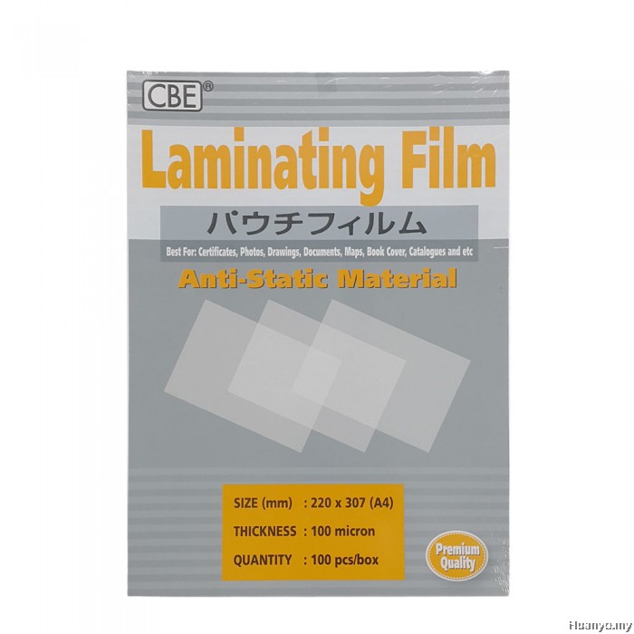 CBE Laminate/Laminating Film A4 Paper