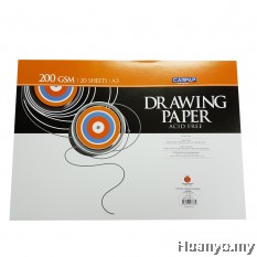 CAMPAP Drawing Paper 200GSM A3 Size (20 sheets/pack)