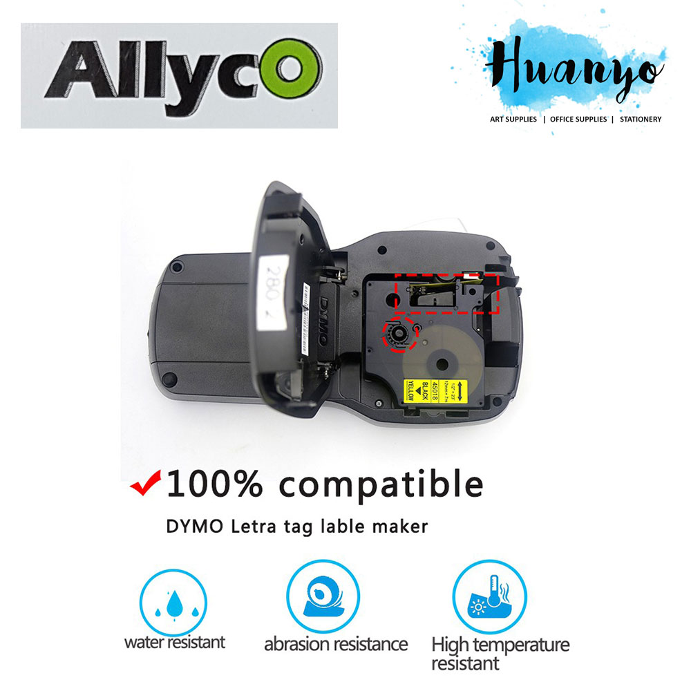 Allyco Dymo LetraTag Label Maker 45013 D1 Cartridge Plastic ...