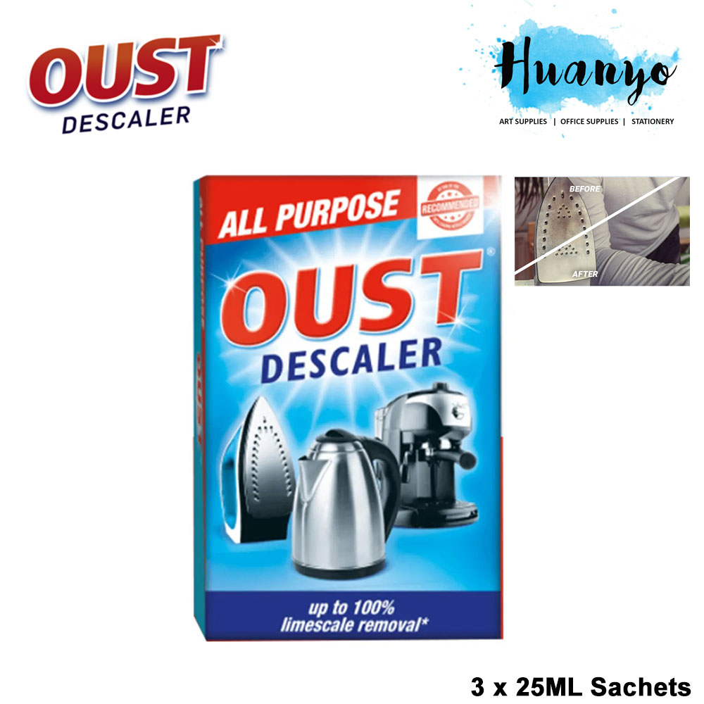 Oust All Purpose Limescale Removal Descaler (3 Sachets Pack) [For Small