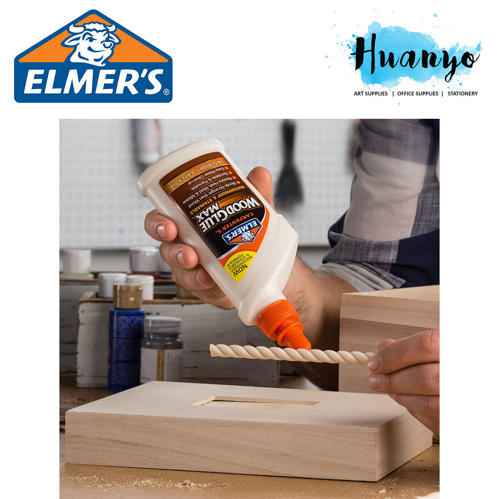 Elmer's Carpenter Waterproof Exterior Interior Hardware Adhesive Wood